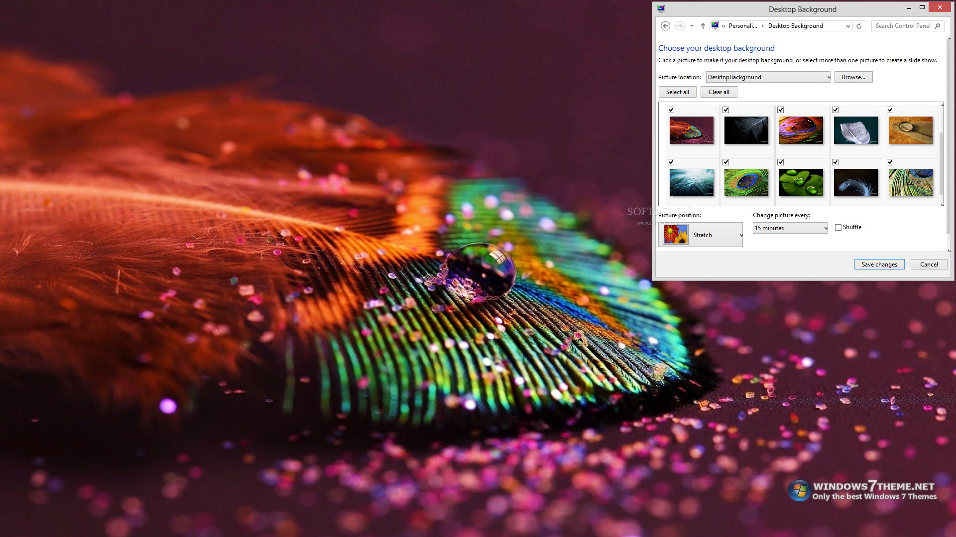 Feather Drops Windows 7 Theme