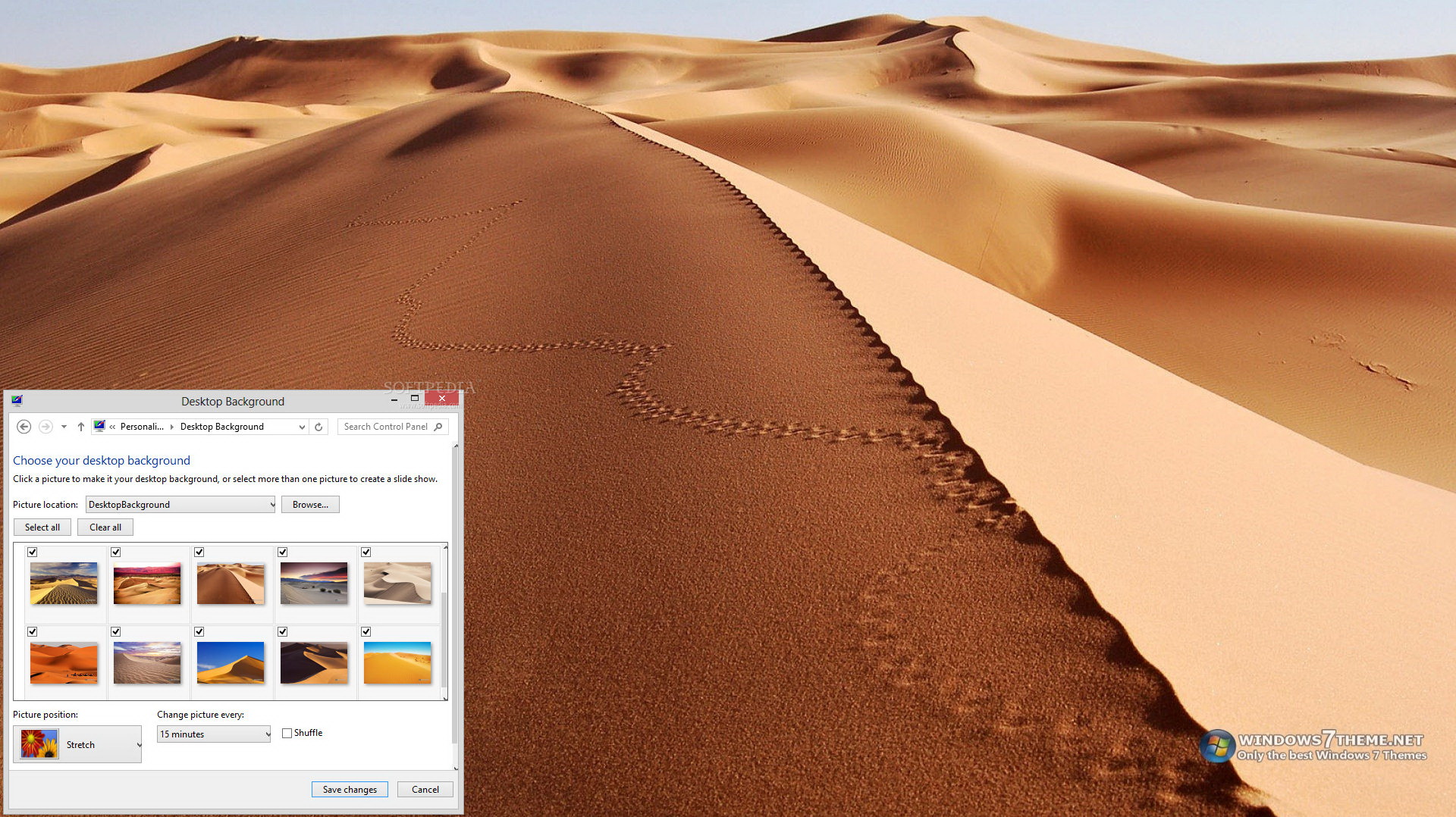 Desert Dunes Windows 7 Theme