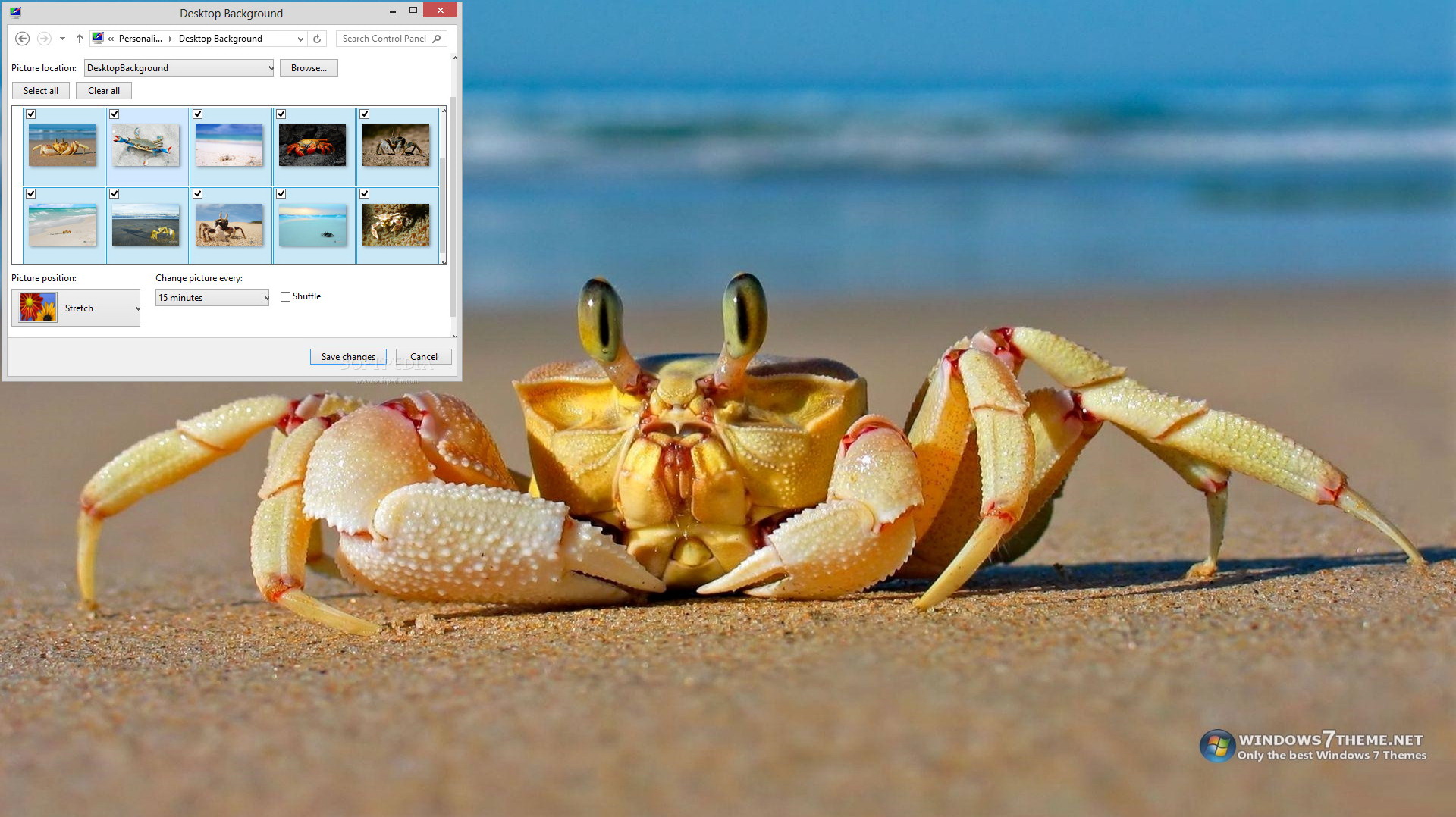 Crab Windows 7 Theme