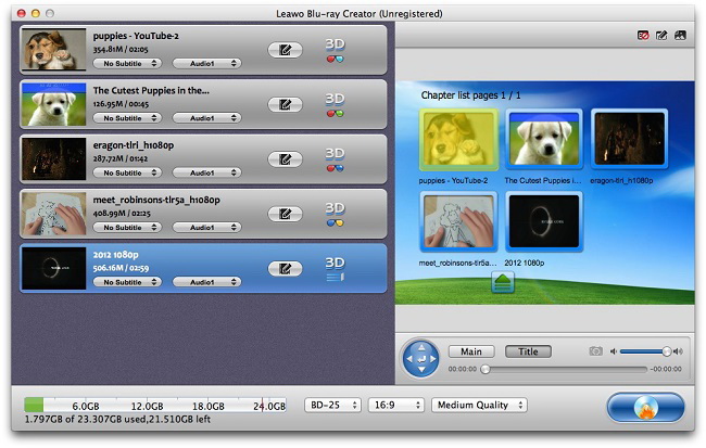 Leawo Blu-ray Creator for Mac