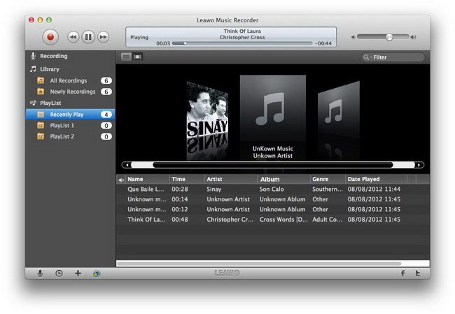 Leawo Music Recorder for Mac