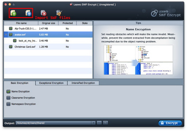 Leawo SWF Encrypt for Mac