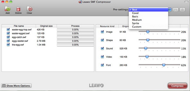 Leawo SWF Compressor for Mac