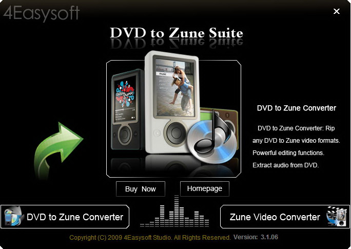 4Easysoft DVD to Zune Suite