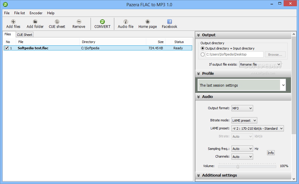 Portable Pazera FLAC to MP3