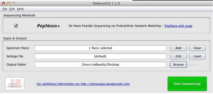 DeNovoGUI For Mac