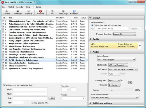 Pazera WMA to MP3 Converter Portable