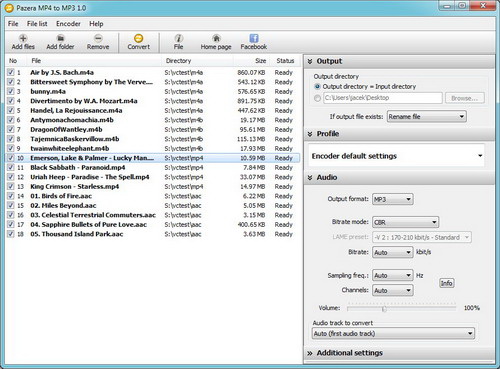 Pazera MP4 to MP3 Portable