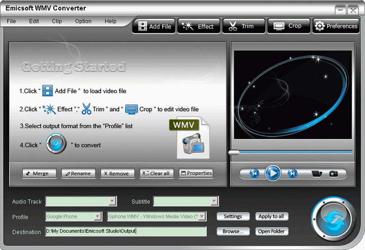 Emicsoft WMV Converter