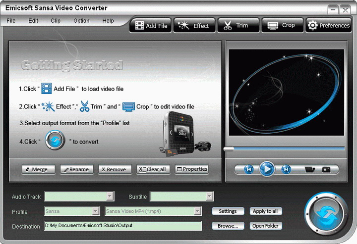 Emicsoft Sansa Video Converter