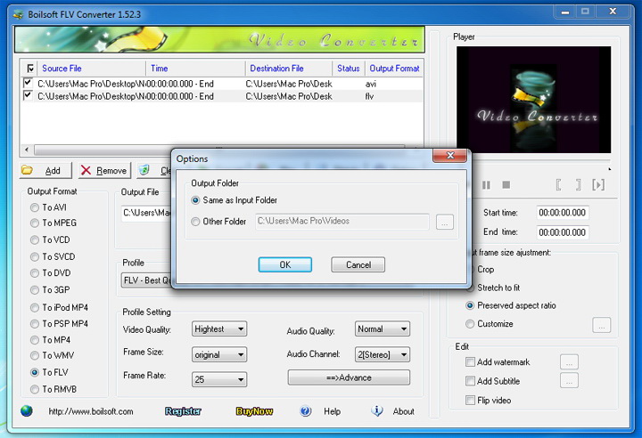 Boilsoft FLV Converter