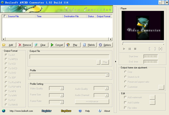 Boilsoft AVCHD Converter