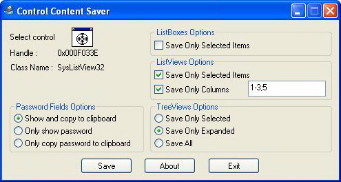 Control Content Saver