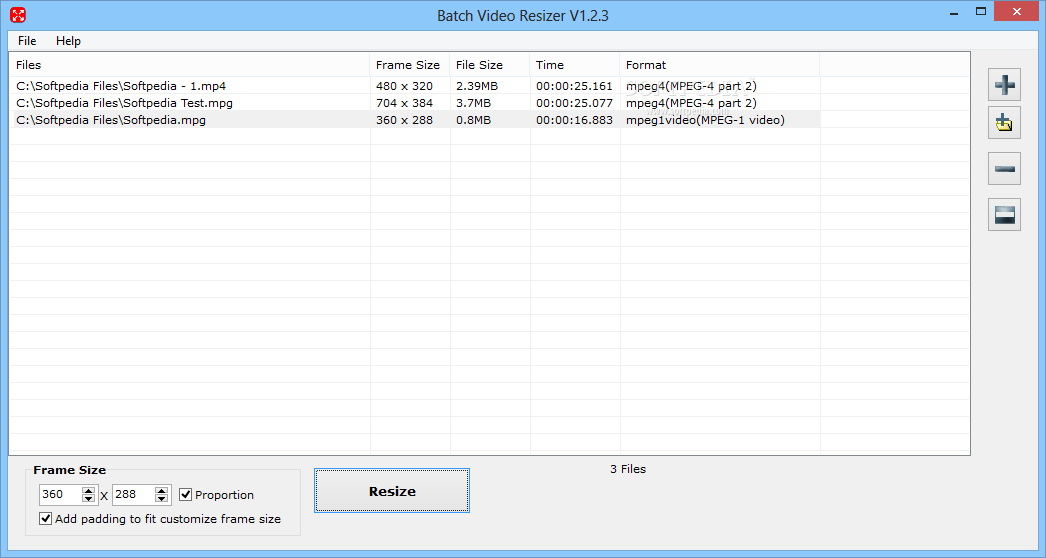 Batch Video Resizer