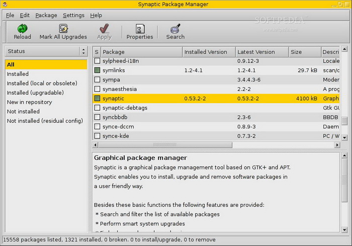 Synaptic Package Manager