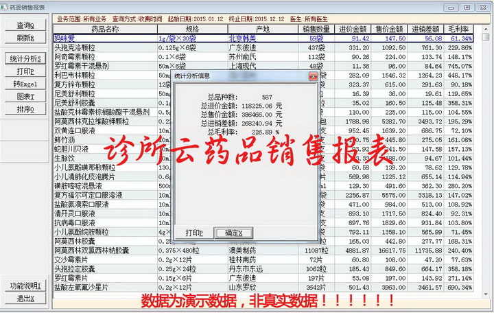 诊所云门诊诊所收费管理系统软件