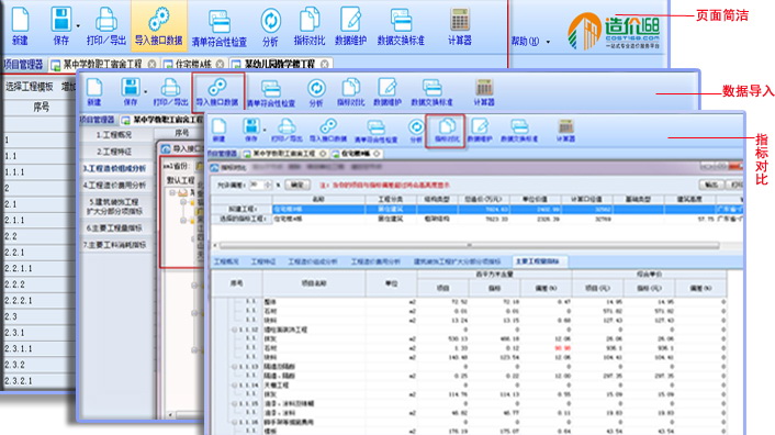 造价168指标分析系统