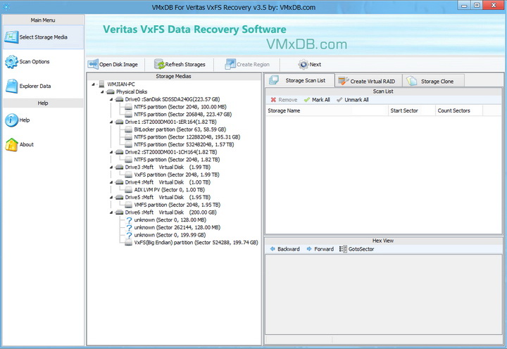 VMxDB For Veritas VxFS Recovery(VxFS数据恢复软件)