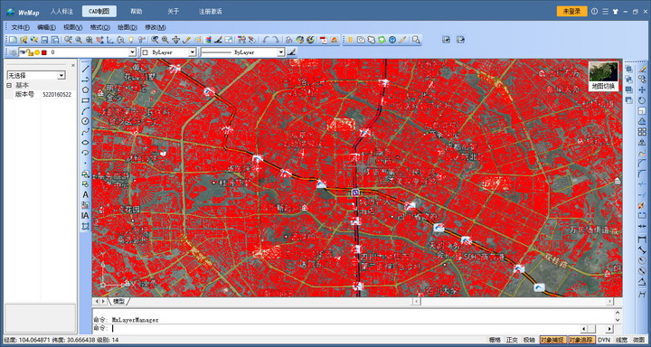 微型离线谷歌卫星地图CAD标注标绘系统