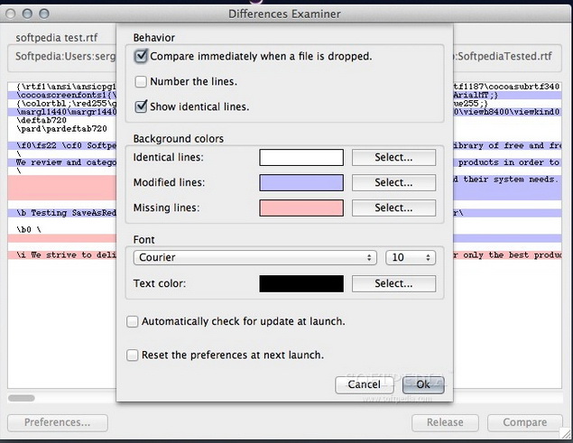 Differences Examiner For Mac