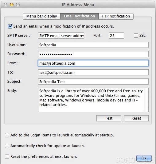 IP Address Menu For Mac