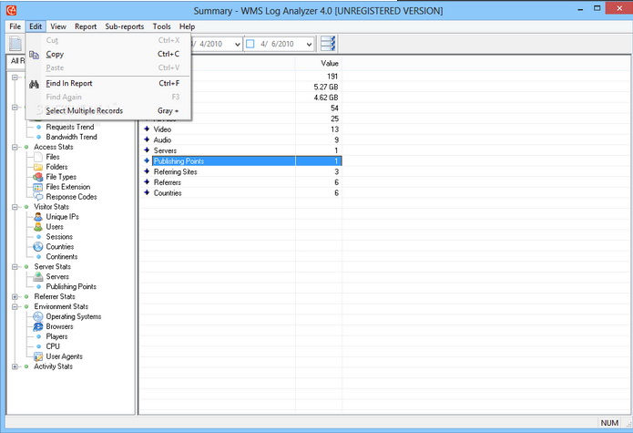 WMS Log Analyzer Standard Edition