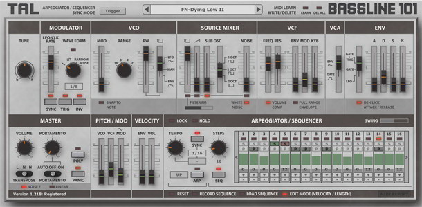 TAL-BassLine-101 for mac