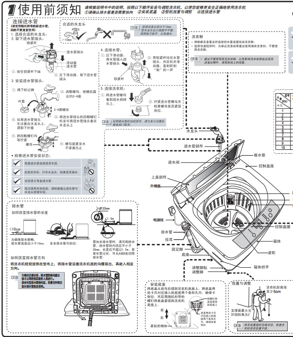 海尔EB80M2WH洗衣机使用说明书