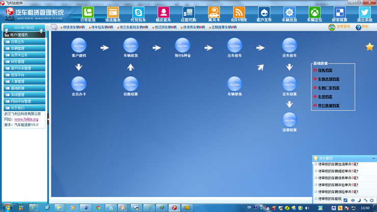 飞利达汽车租赁管理软件