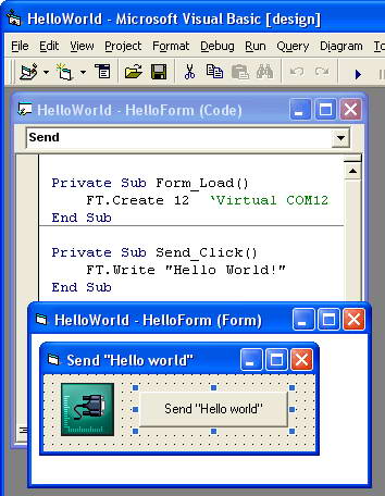 Virtual Serial Port Control