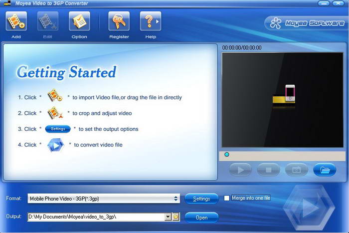 Moyea Video to 3GP Converter