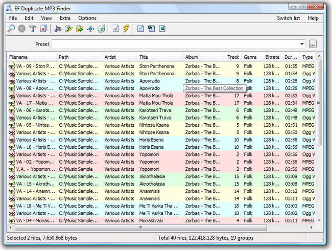 EF Duplicate MP3 Finder(32bit)