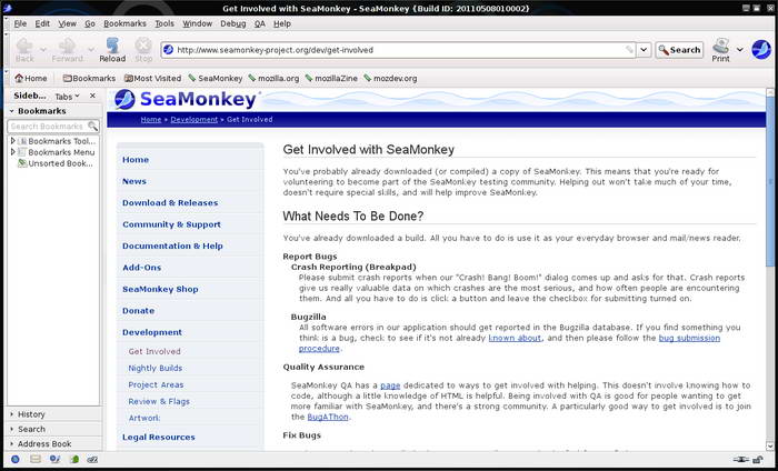 Mozilla SeaMonkey For Linux