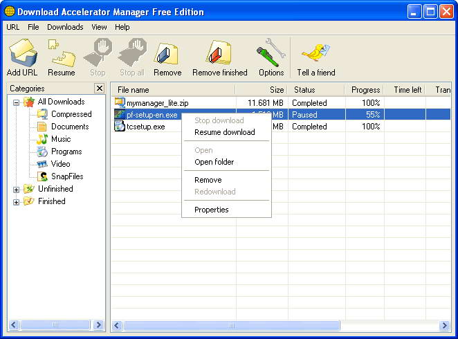 Download Accelerator Manager