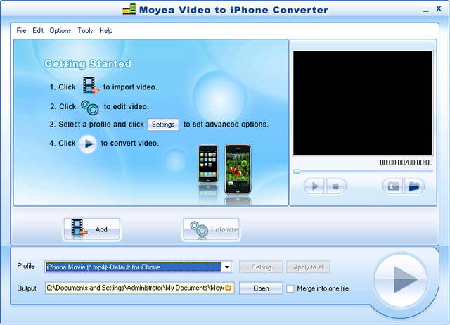 Moyea Video to iPhone Converter