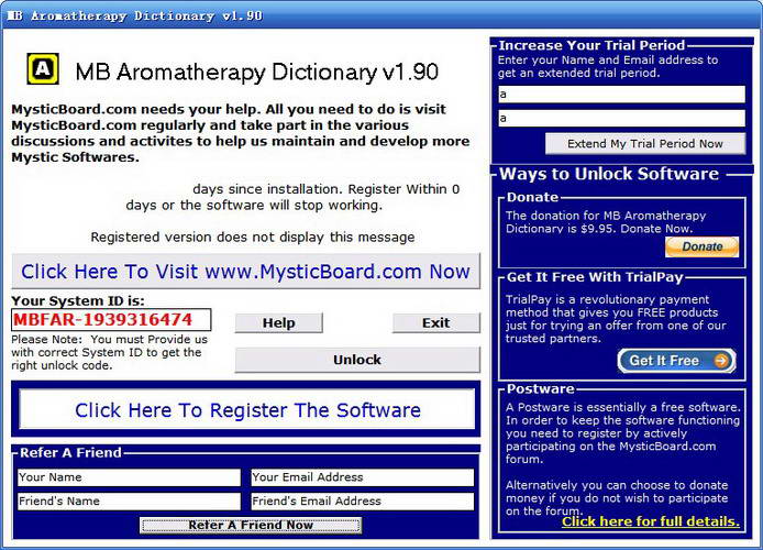 MB Free Aromatherapy Dictionary