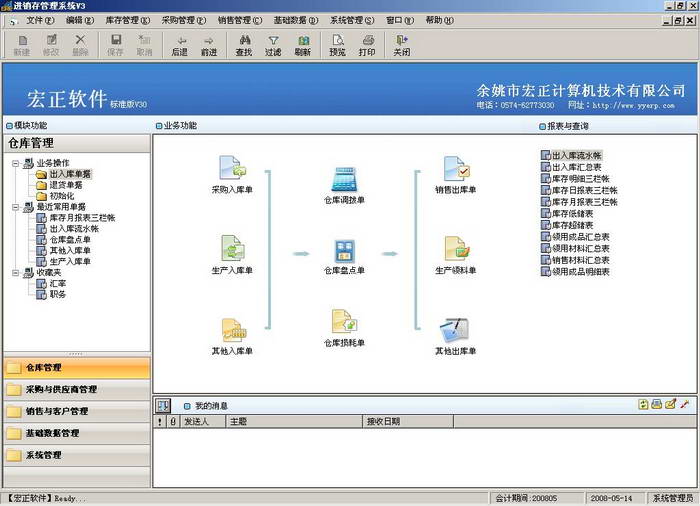 宏正进销存管理系统(网络版)