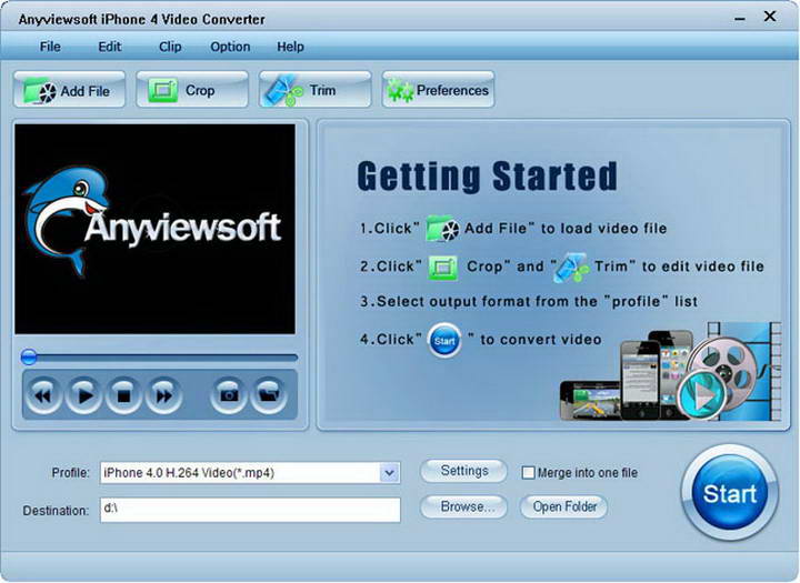 Anyviewsoft iPhone 4 Video Converter