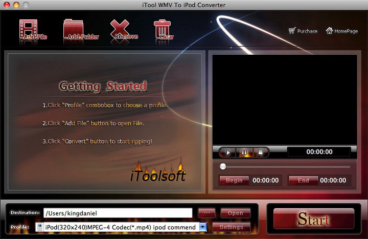 iTool WMV To iPod Converter for MAC