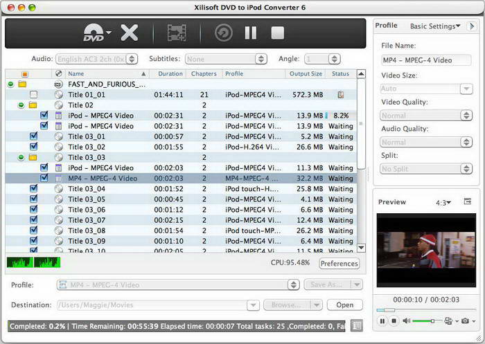 Xilisoft DVD to iPod Converter for Mac