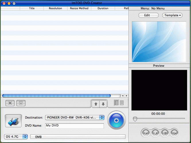 ImTOO DVD Creator For Mac