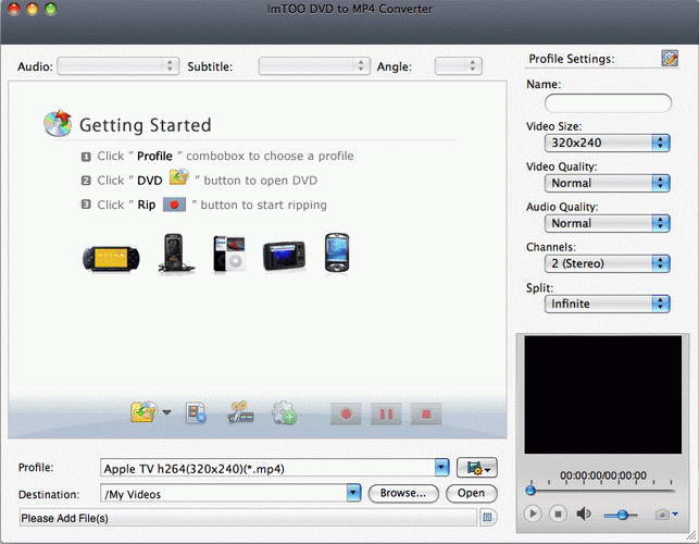 ImTOO DVD to MP4 Converter for Mac
