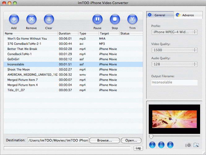 ImTOO iPhone Video Converter for Mac