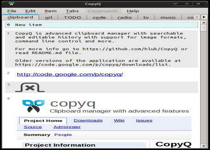 CopyQ For Mac