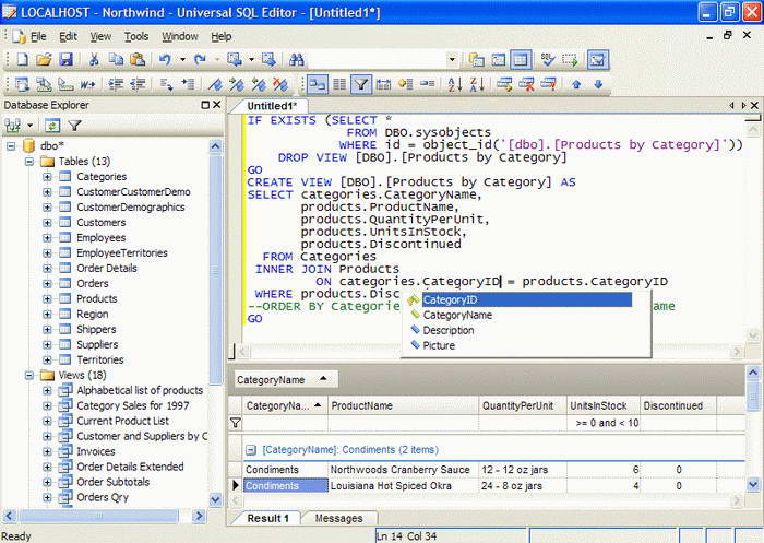 Universal SQL Editor