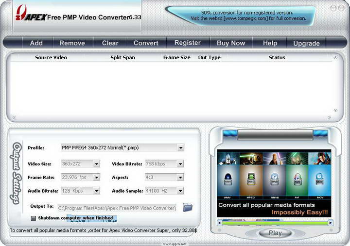 Apex Free PMP Converter