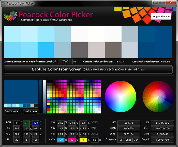 Peacock Color Picker