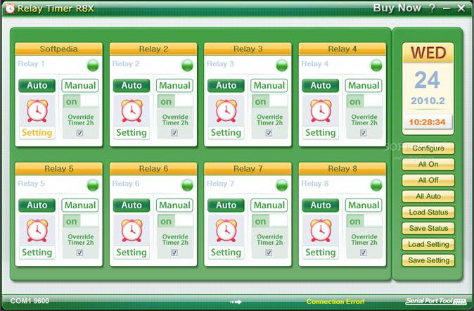 Serial Relay Timer R8X