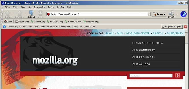 Mozilla SeaMonkey For Linux