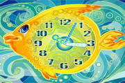 Gold Fish Clock ScreenSaver